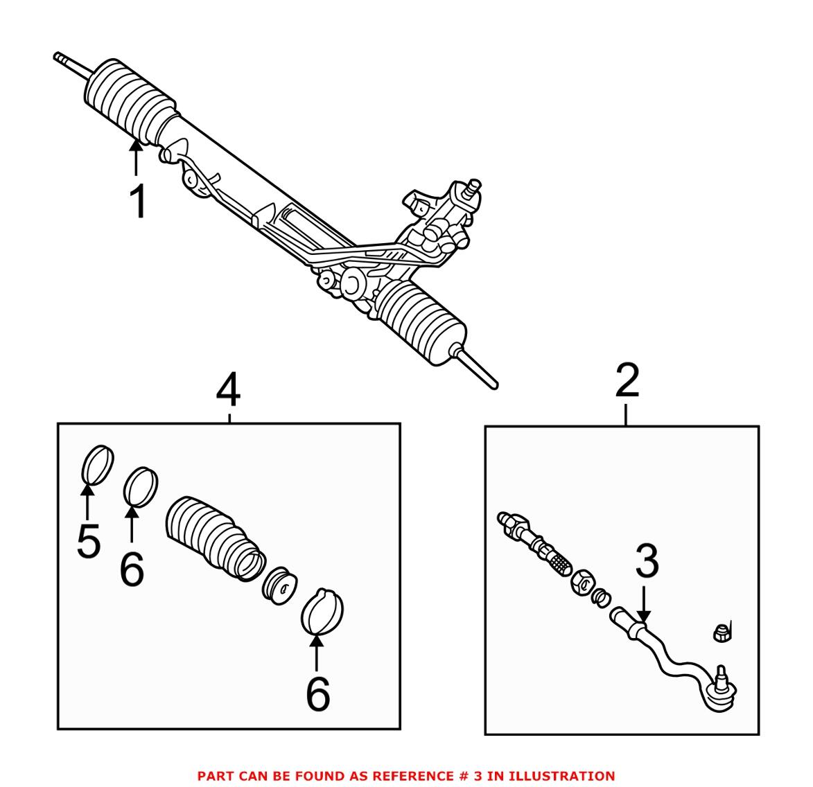 BMW Tie Rod End - Front Outer 32106774335